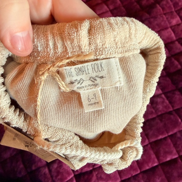 NWT simple folk terry cloth pants - Picture 4 of 6